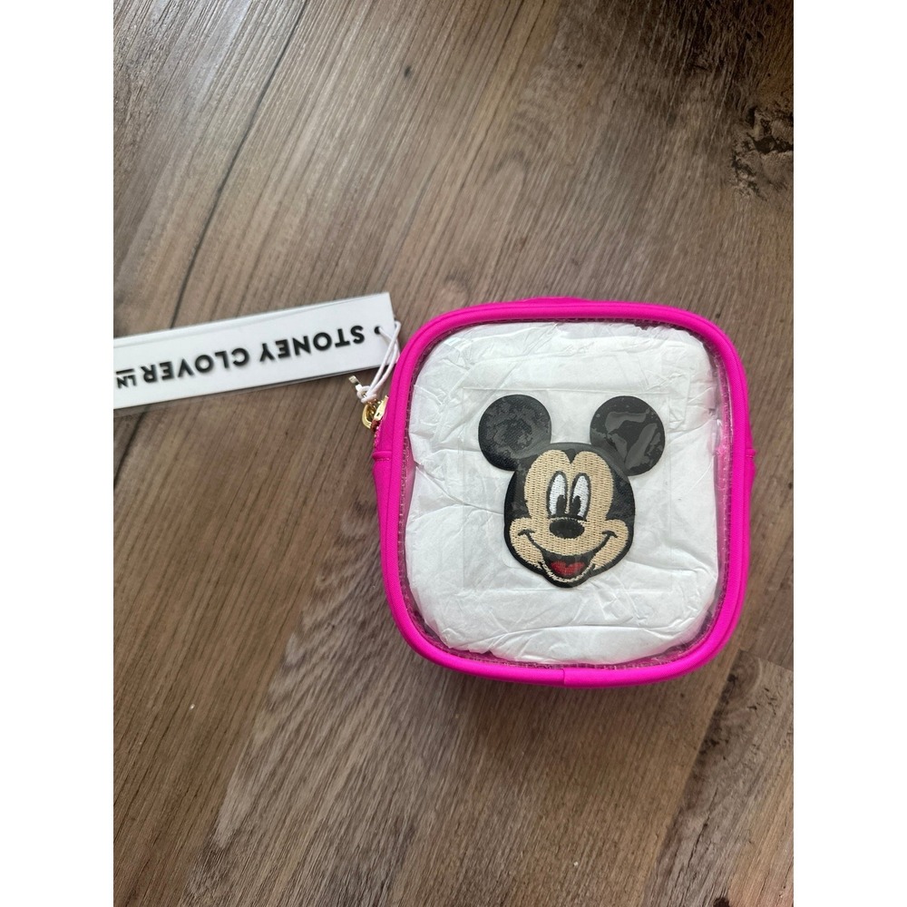 Fuschia Small Clear front pouch